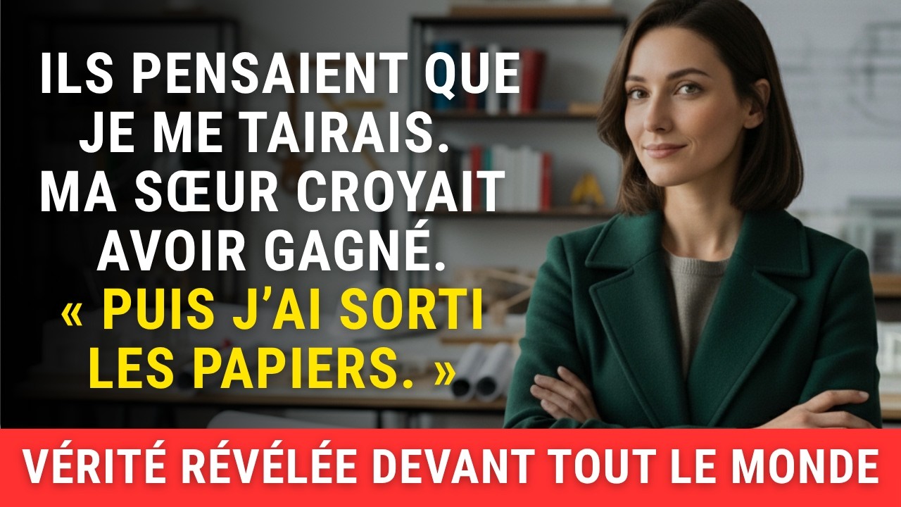 Mes parents ont donné l’héritage de ma grand-mère à ma sœur — alors j’ai fait appel à un notaire...