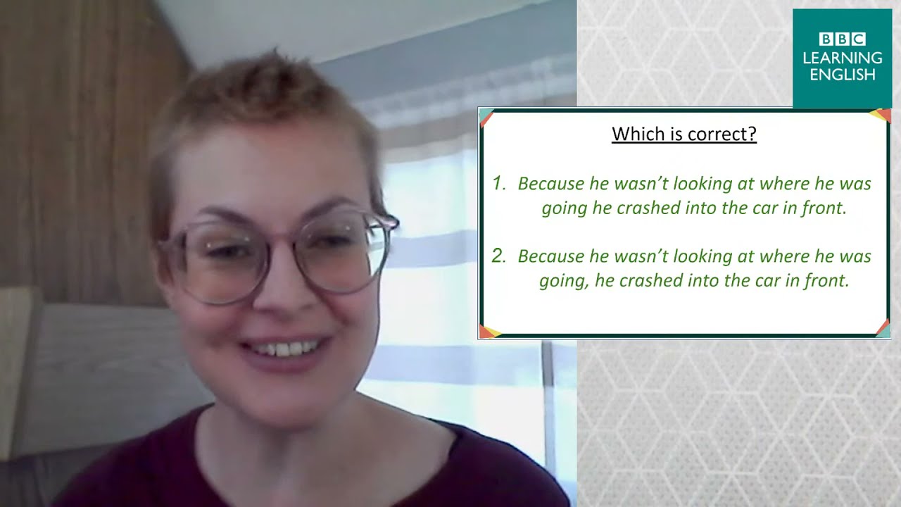 Live English Class: How to talk about reasons