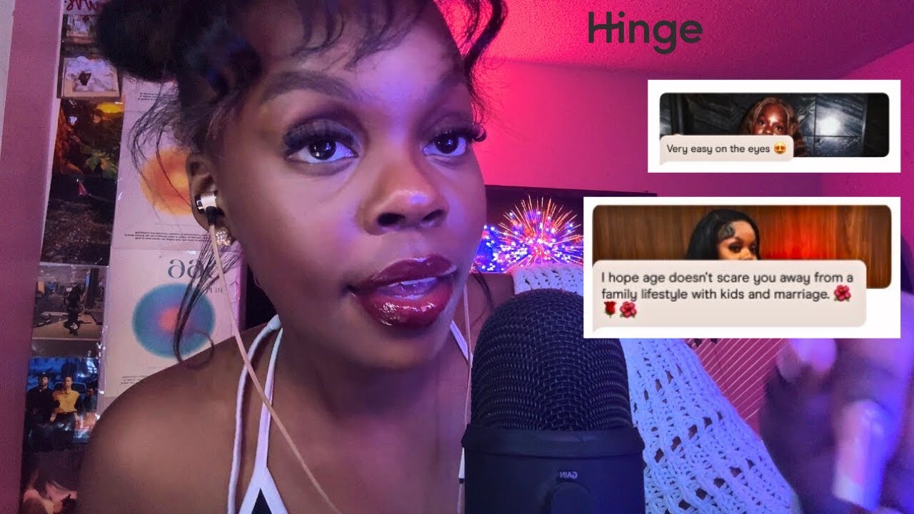 Reading Dating Bios❣️ + Swiping on Hinge 🤭!!