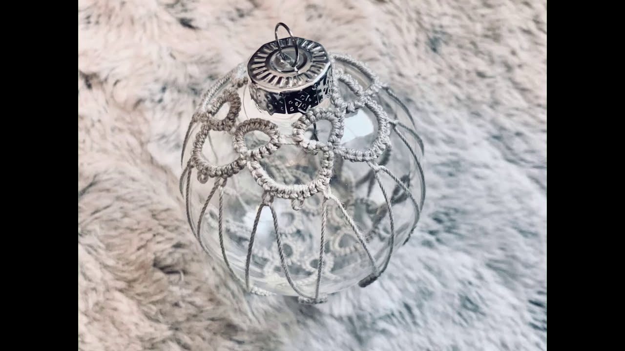 Tatted Lace Ornament DIY Tutorial and FREE Pattern