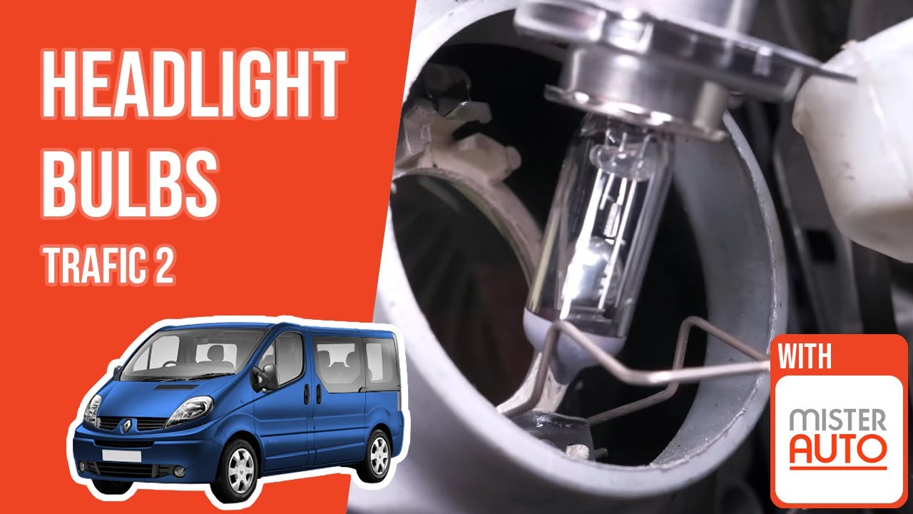 How to replace the headlight bulbs Trafic mk2 💡