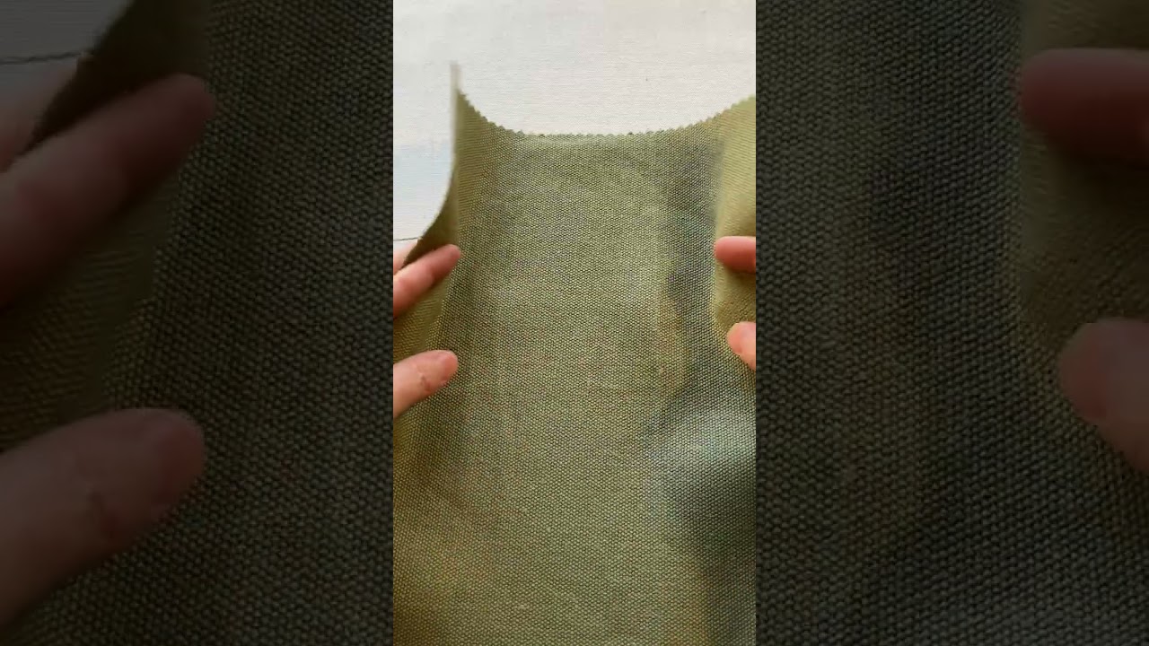 16.5 Oz 100% Hemp Canvas Olive | Very Heavyweight Canvas Fabric | Home Decor Fabric | 58