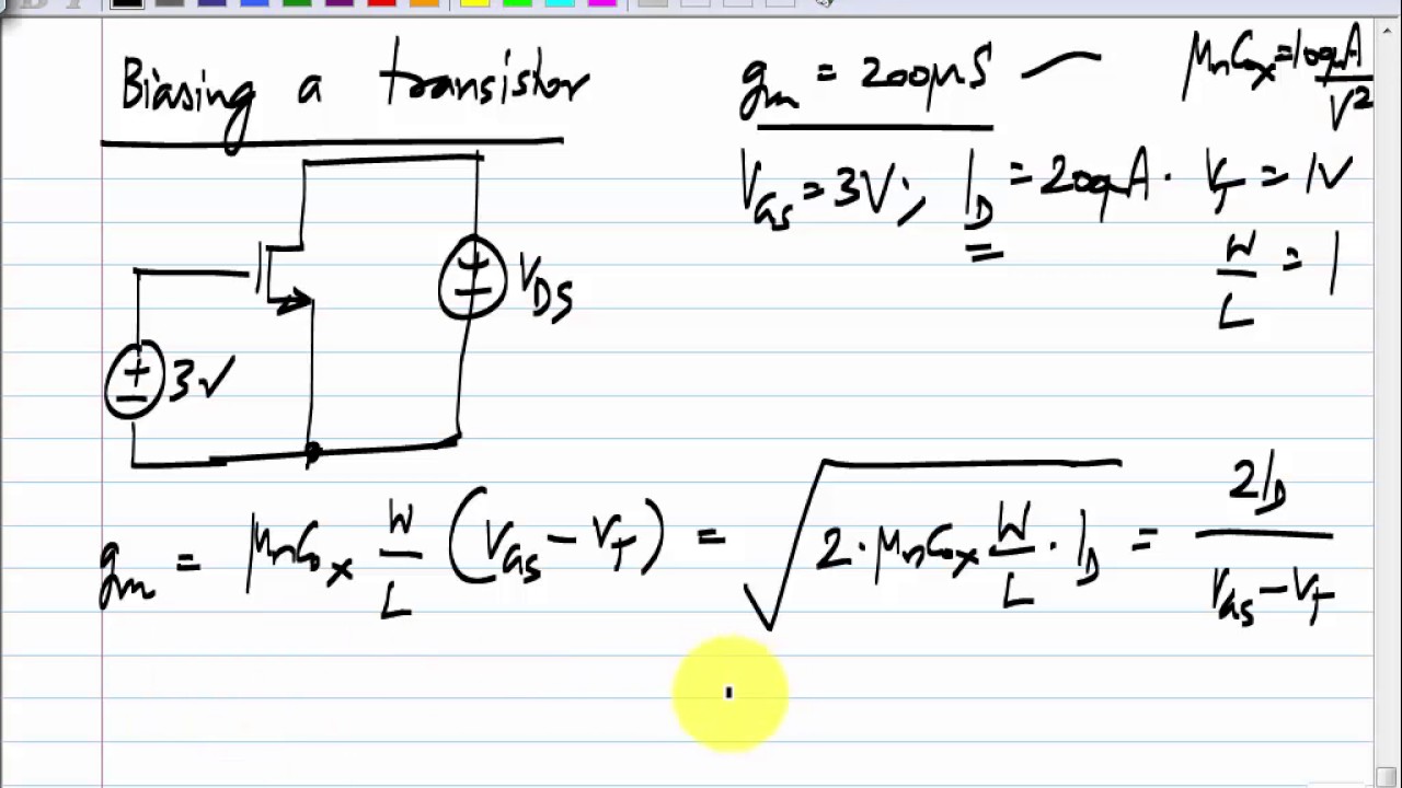 Analog Circuits L12: Constant Vgs Vs Constant Current Biasing, Drain Feed-Back