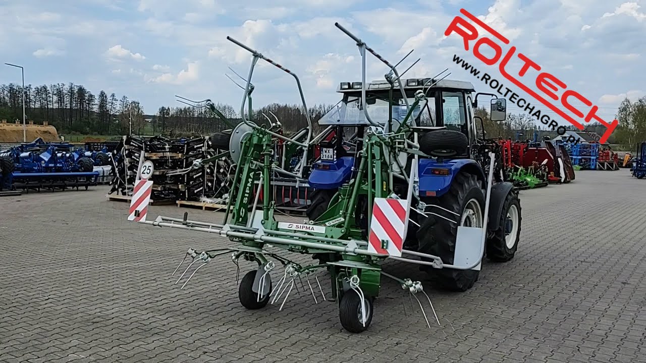 Przetrząsacz Pokosów Zawieszany 4-Wirnikowy 5,2m PT 520 Salsa SIPMA - ROLTECH Poniaty Wielkie