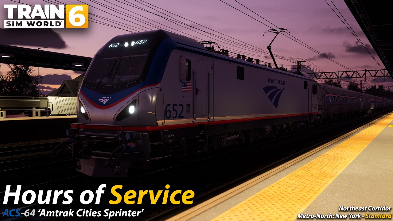 Hours of Service : Northeast Corridor Metro-North : Train Sim World 6 [4K 60FPS]