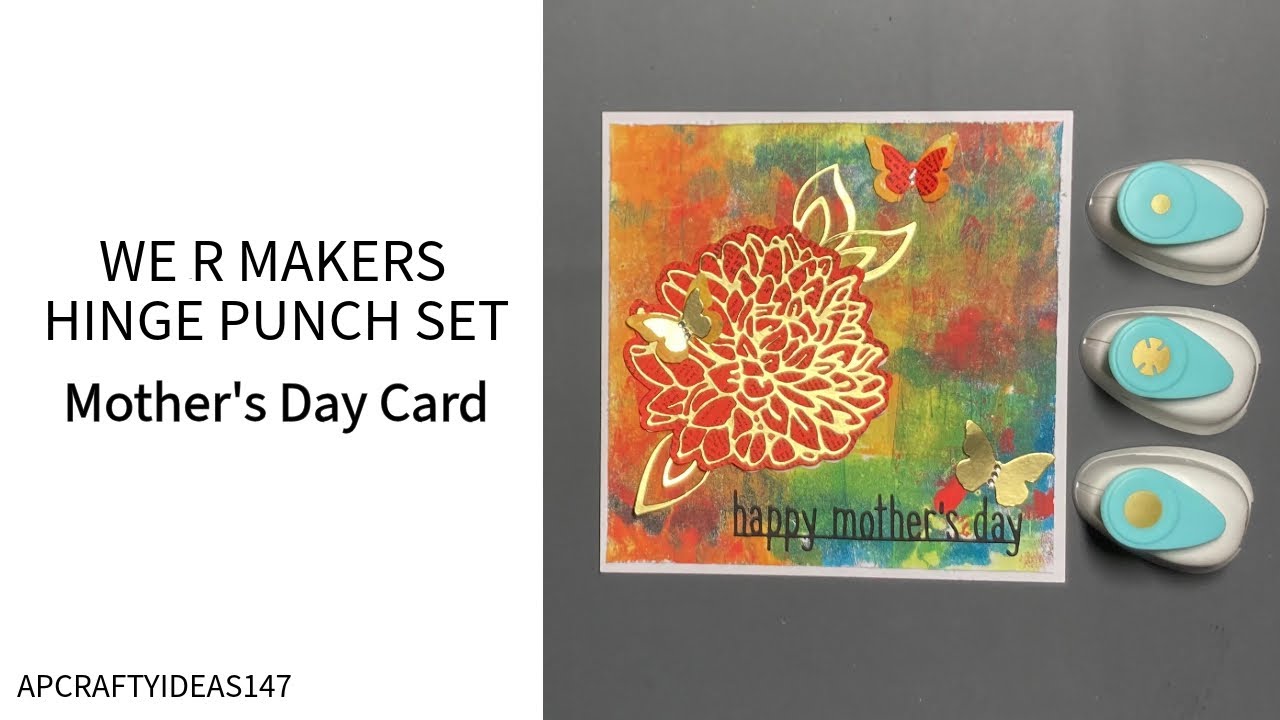 We R Makers Hinge Punch Set Mother’s Day Card