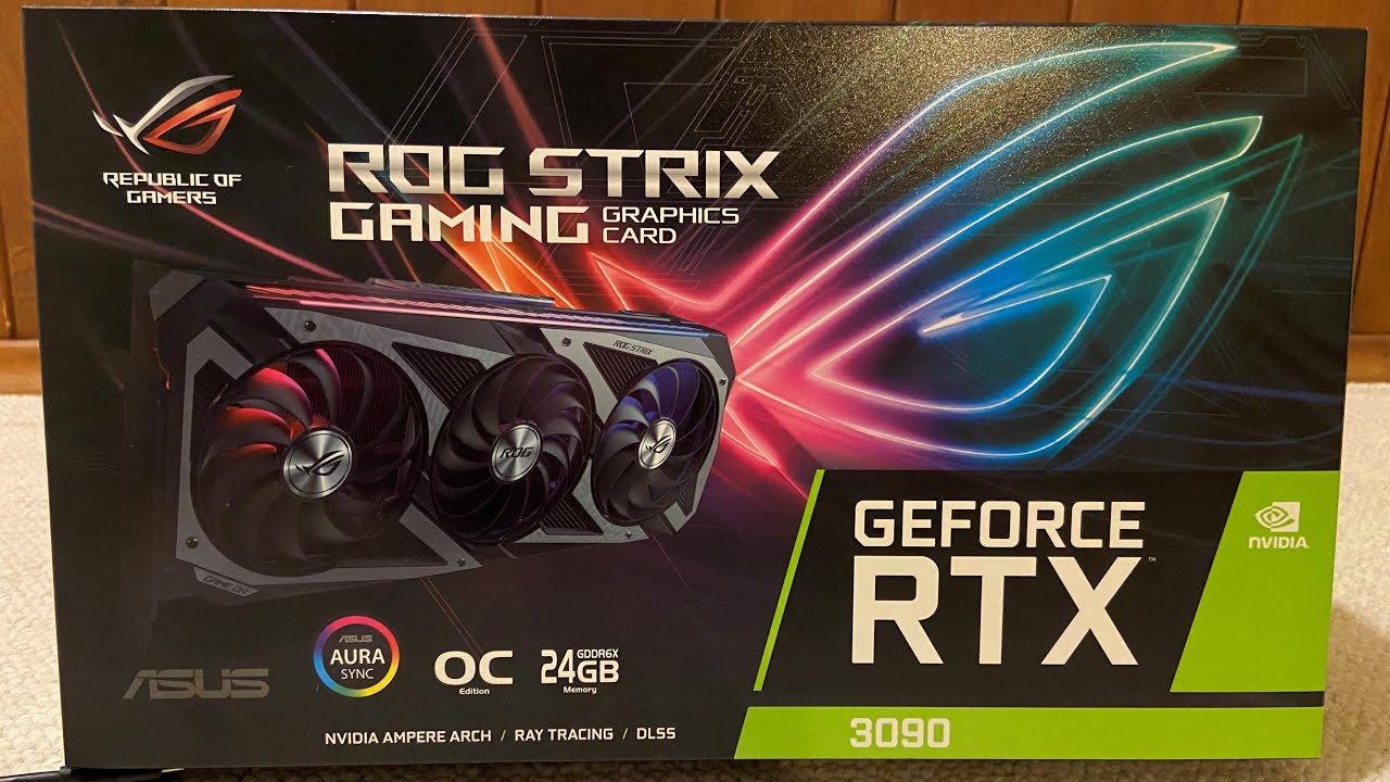 Unboxing ASUS ROG Strix NVIDIA GeForce RTX 3090 24GB GDDR6X Video Card