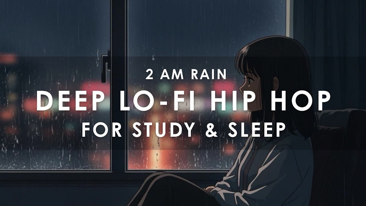 2 AM Midnight Rain 🌧️ Deep Lo-fi Hip Hop Mix for Study, Sleep & Overthinkers 【作業用BGM】