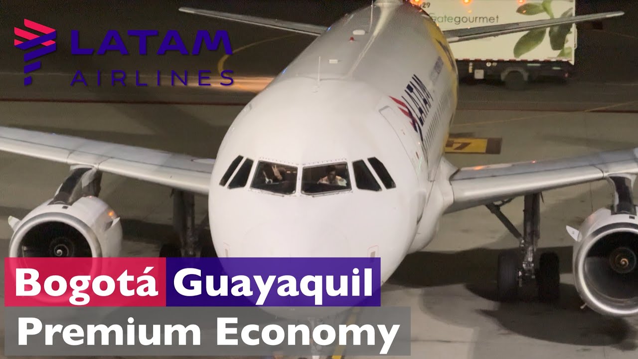 Bogotá (BOG) - Guayaquil (GYE) • LATAM Airlines • Premium Economy • A319 (HC-CPY) • TRIP REPORT 4K