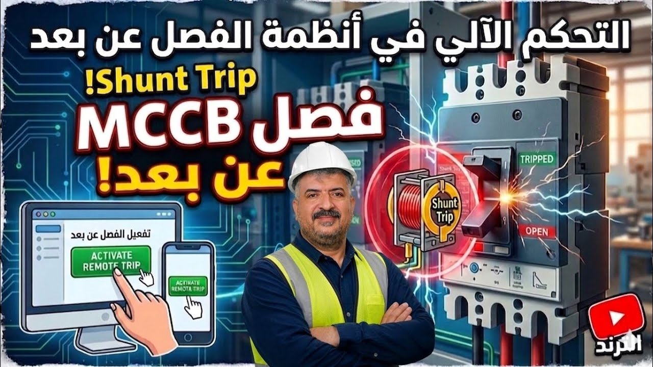 ما هو shunt trip وما هو under voltage وما وظيفة كل منهما في قواطع MCCB