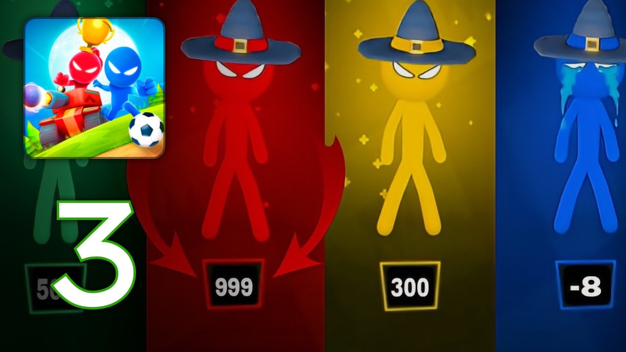 Stickman Party - Gameplay Walkthrough Part 3 [ iOS, Android ]