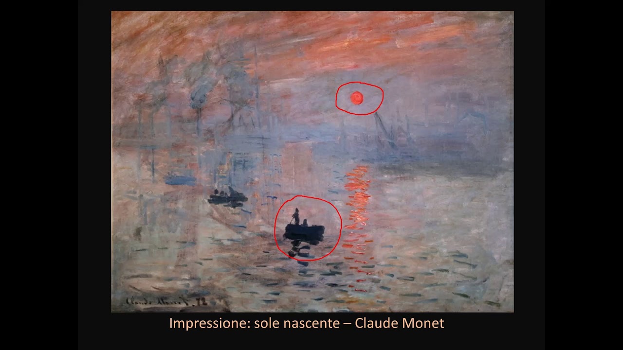 IMPRESSIONE IL SOLE NASCENTE di Claude Monet