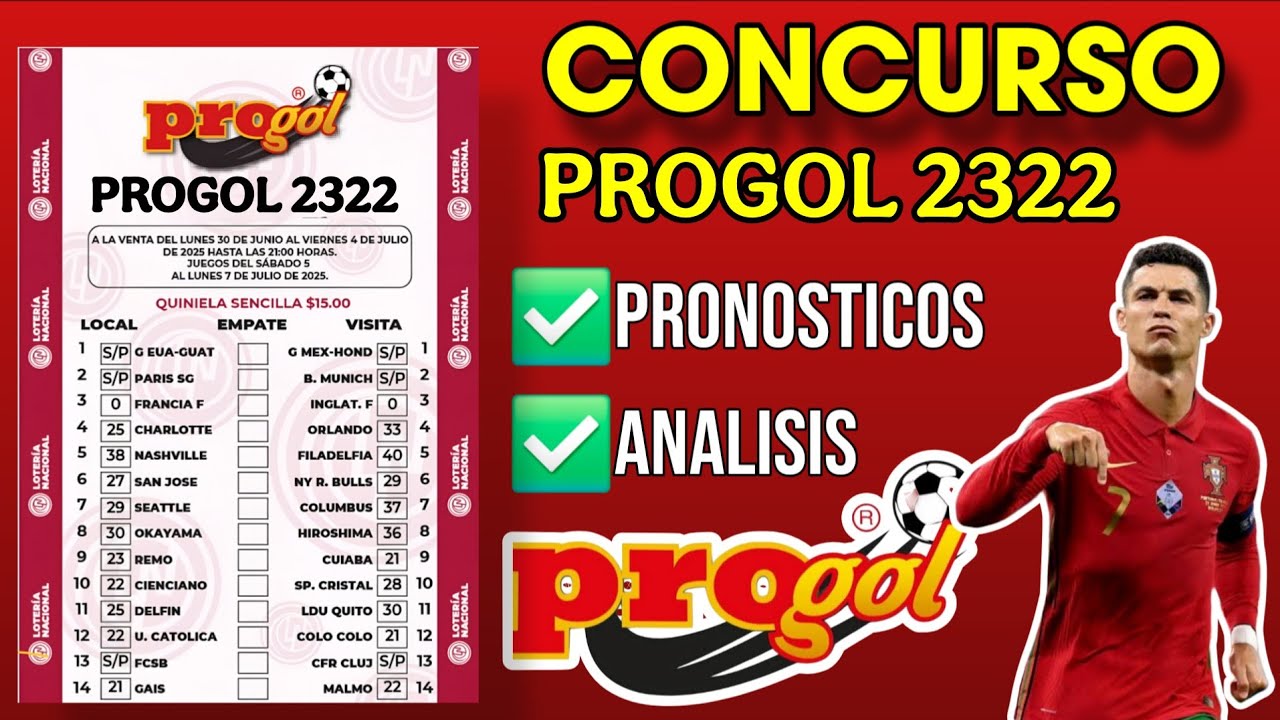 ✅️PROGOL 2322 EL ANALISIS 🔥🔥
