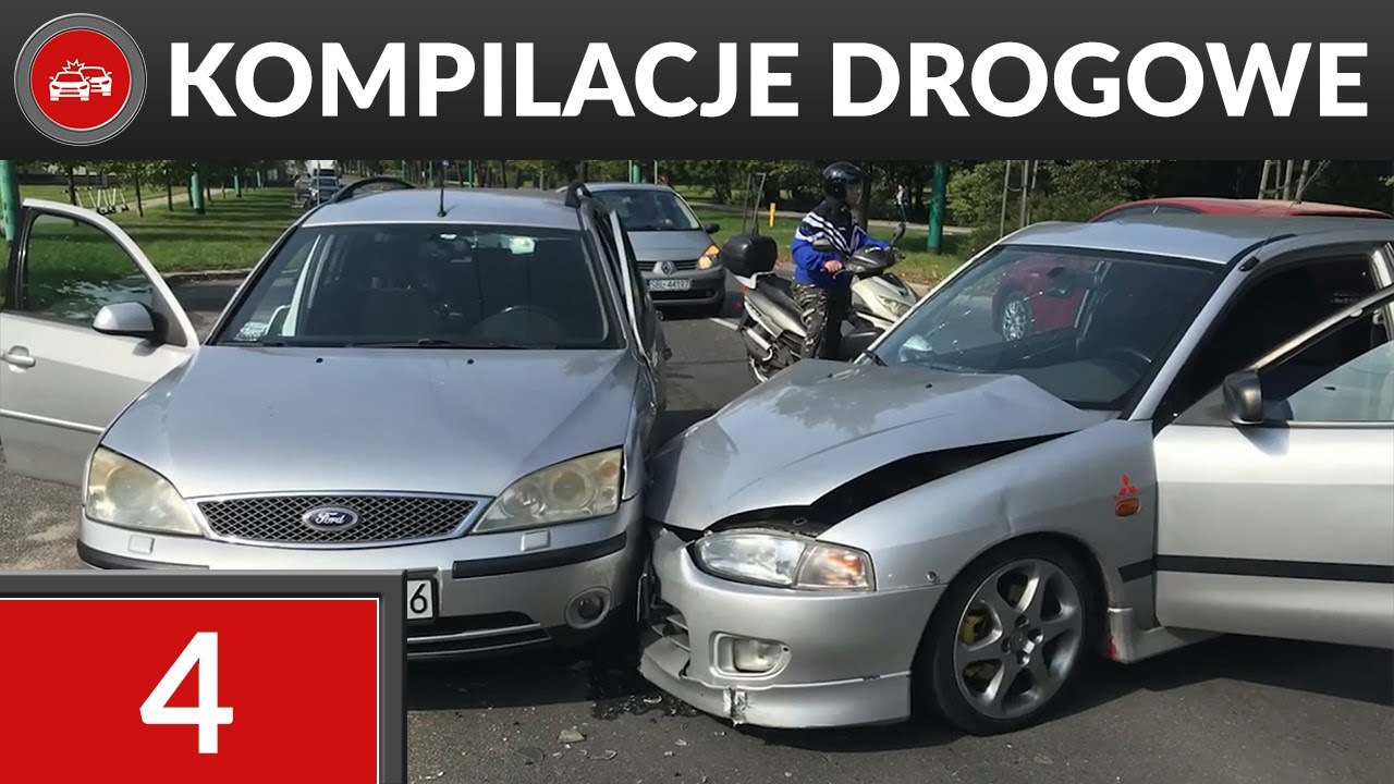 Wykroczenia, kolizje i niebezpieczne sytuacje na drogach - Kompilacje Drogowe #4