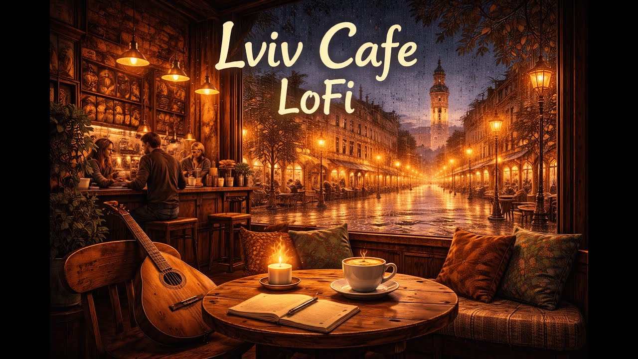 Lviv Cafe LoFi &ndash; Cozy Ukrainian Coffee Shop | Chill & Study Music (2 Hours)