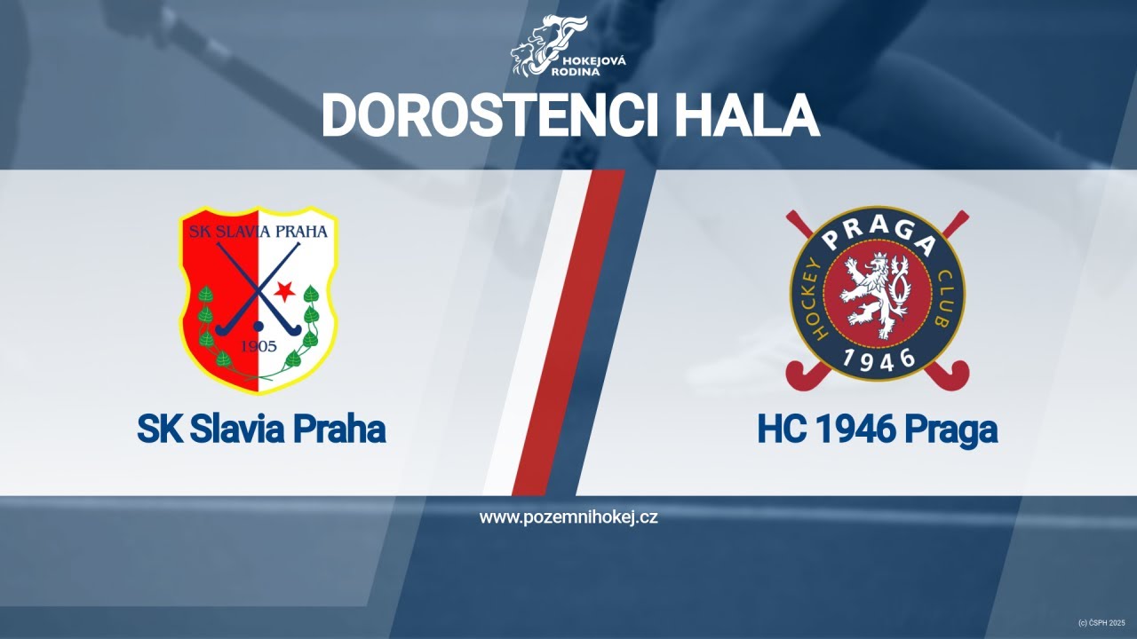 SK Slavia Praha - HC 1946 Praga 1.2.2025 Dorostenci hala - semifin&aacute;le 2