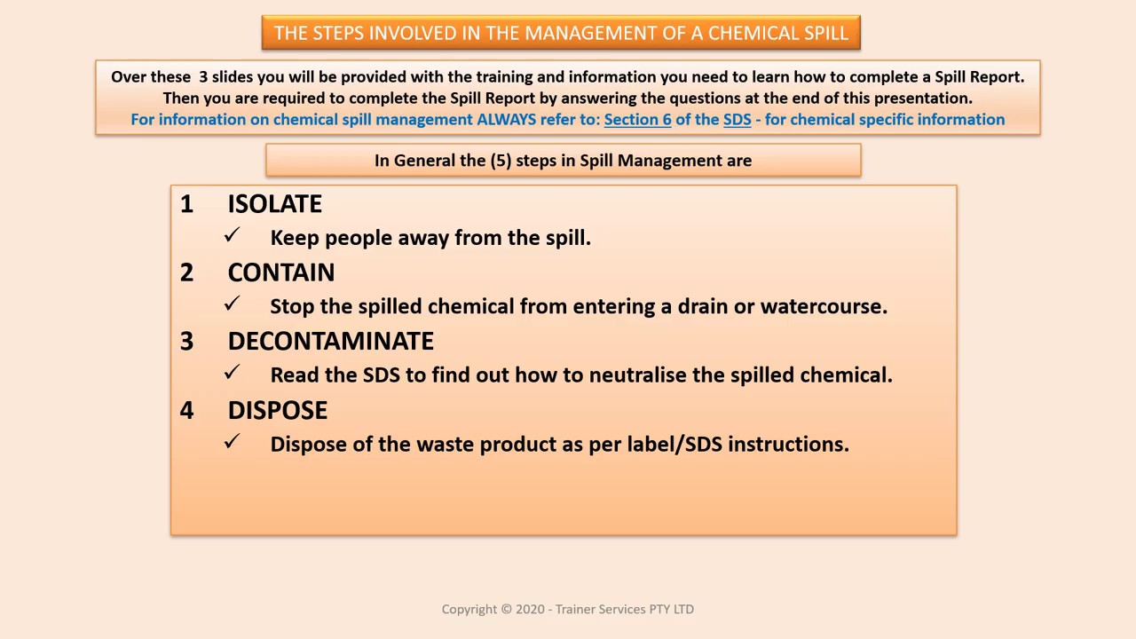 Spill Incident Report