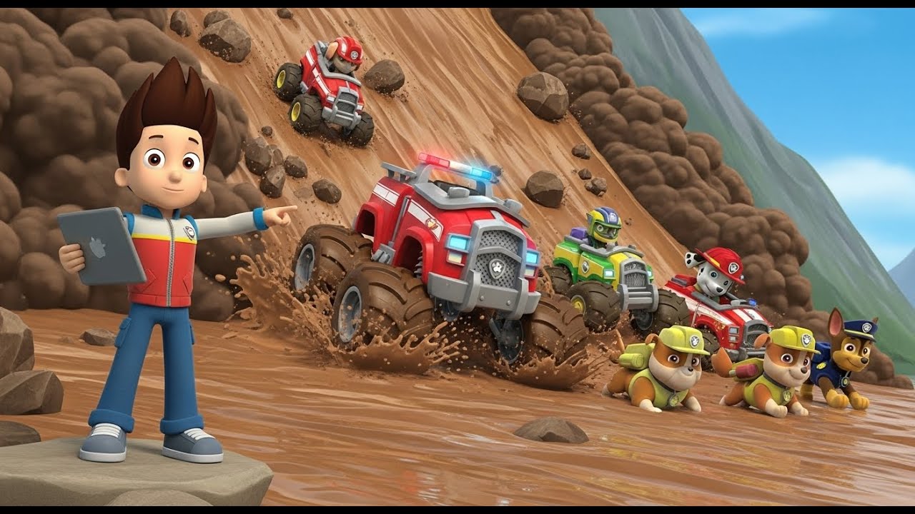 PAW Patrol: Rescue Wheels – The Mudslide Mountain Mission! 🏔️🛞 | Heavy Mud Monster Rescue!