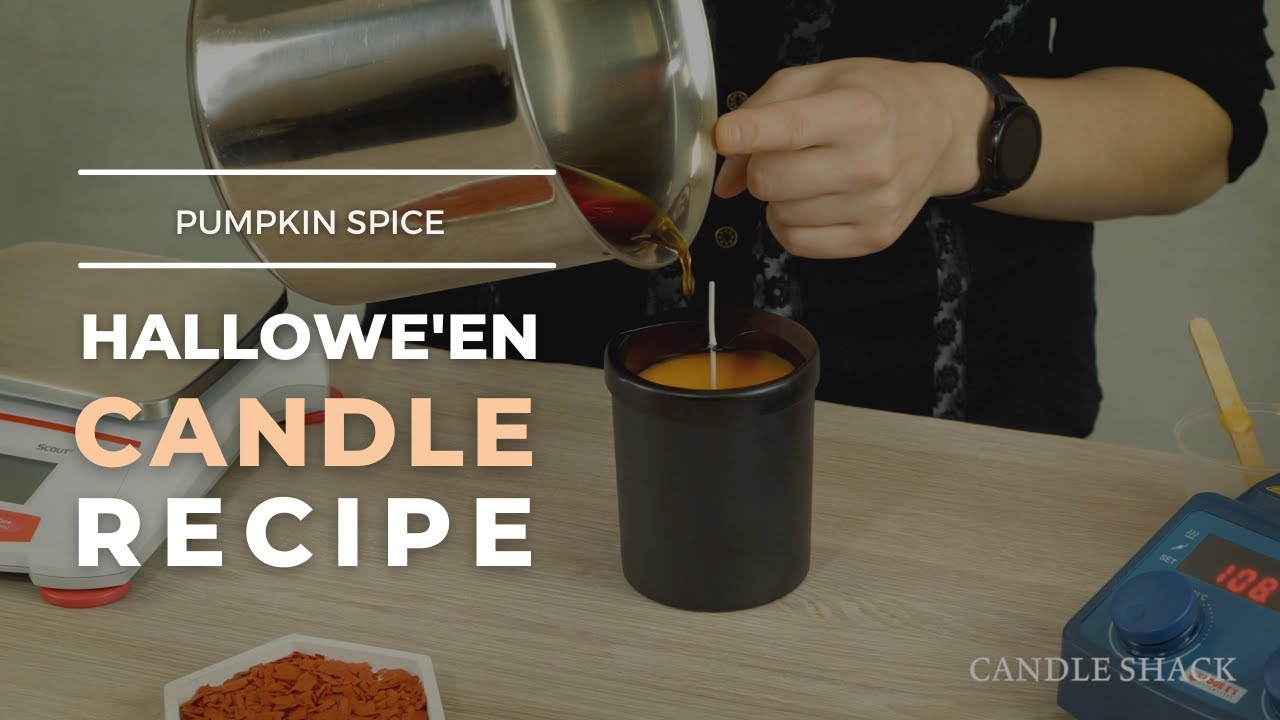 Hallowe'en Candle Recipe with Pumpkin Spice | Candle Making 101