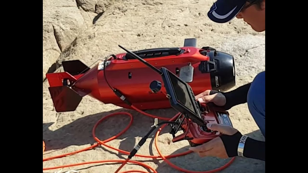 Submersible 👽 Underwater Drone Seawolf Submarine ROV maiden voyage at the sea 雷虎科技 深海骷髏頭 IMPLOSION