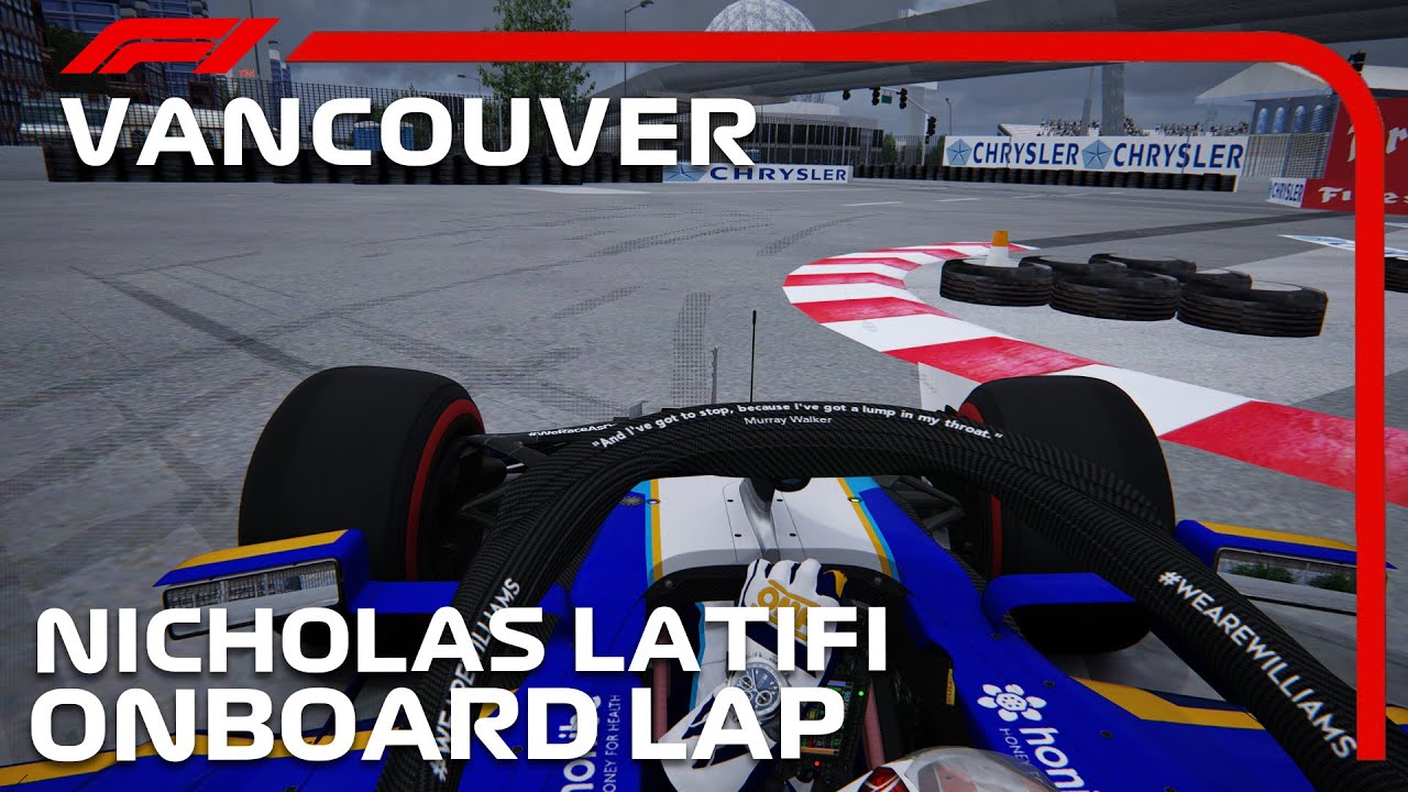 F1 2021 Vancouver Street Circuit | Nicholas Latifi Onboard | Assetto Corsa
