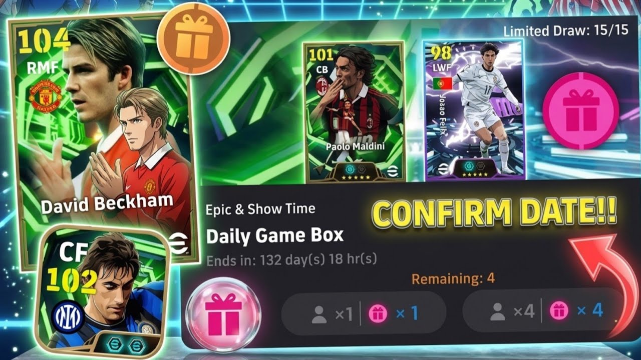 Daily Game Box Update Is Coming 😱 New Epics & Showtime Players 🔥 eFootball 2026&trade;