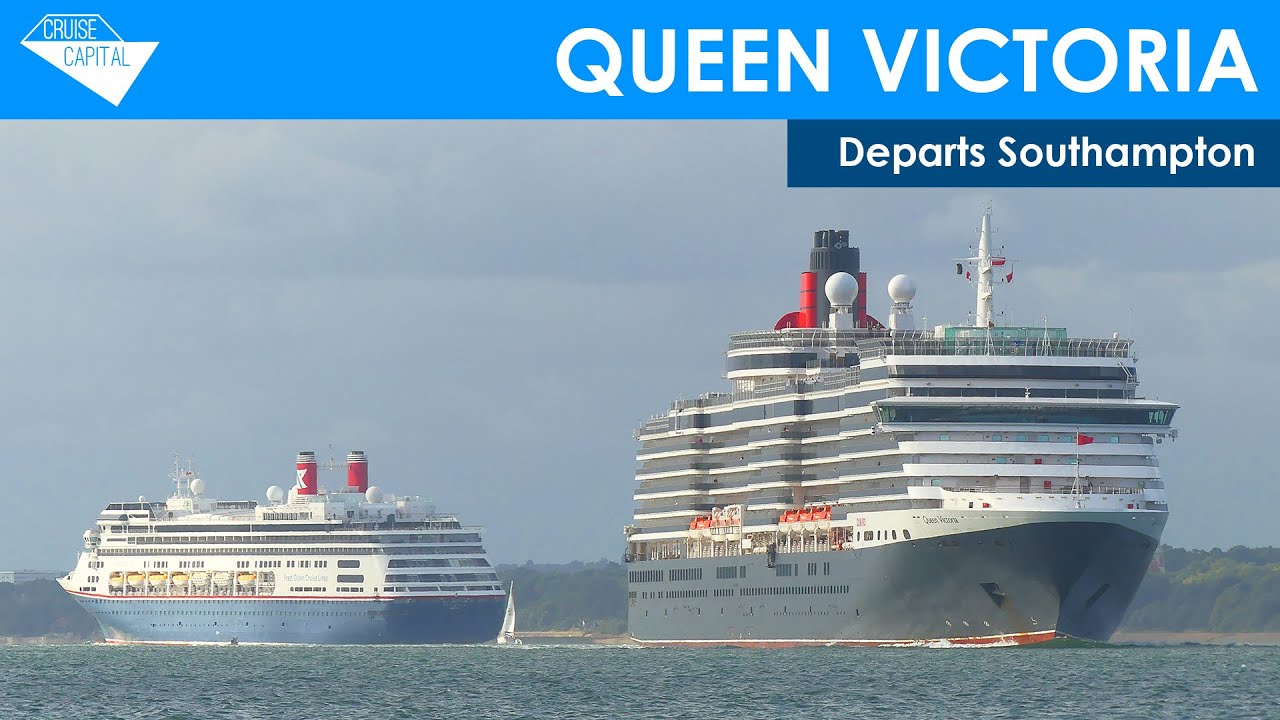 Queen Victoria departs Southampton (13/08/2023)