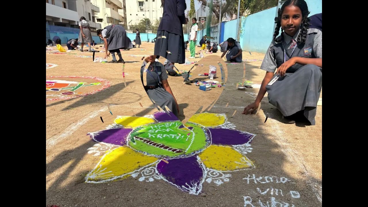 Rangoli Competition for High School