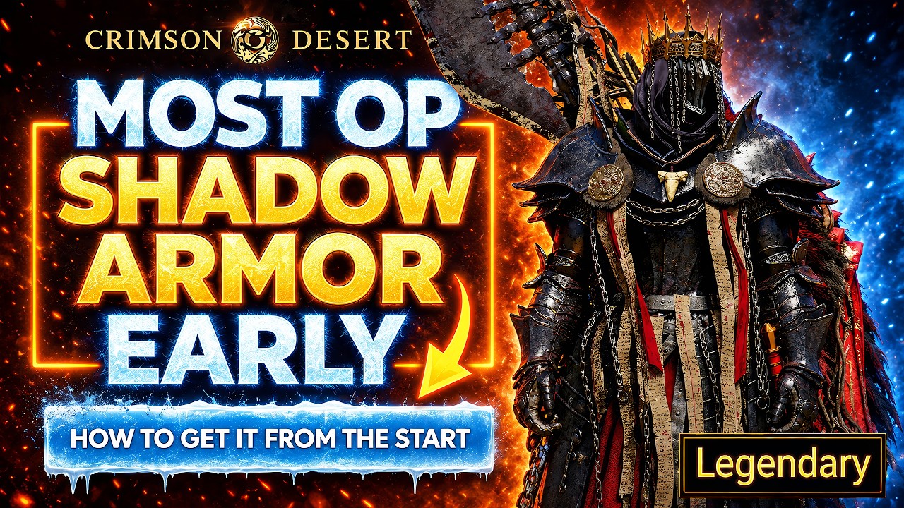 Crimson Desert Shadow Armor Guide! Best Armor You Can Get Early