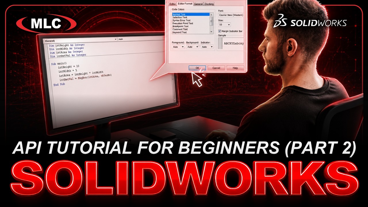 SOLIDWORKS API for the Total Beginner – 2/6 Writing Code in VBA