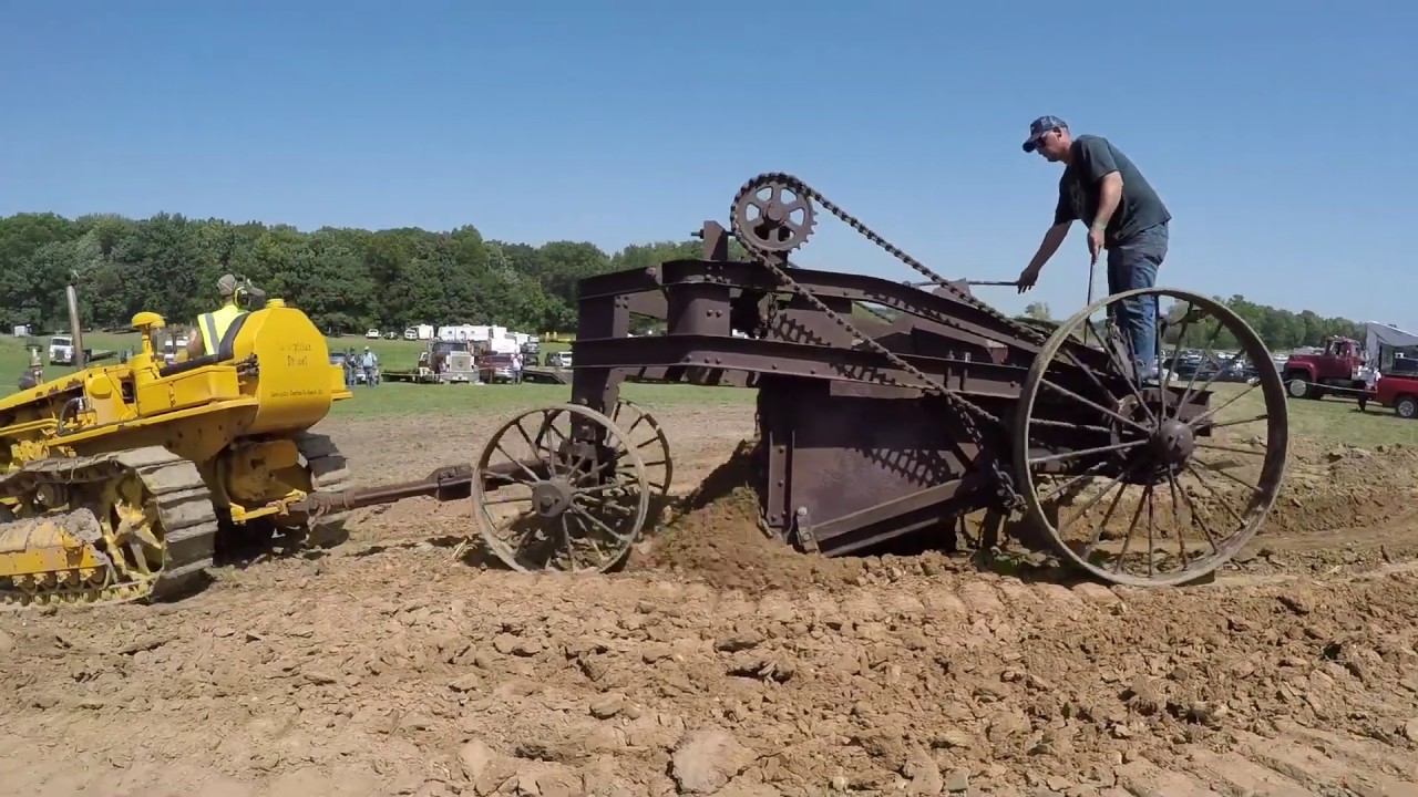 Caterpillars Operating at Nowthen, MN Tractor Show, 2019