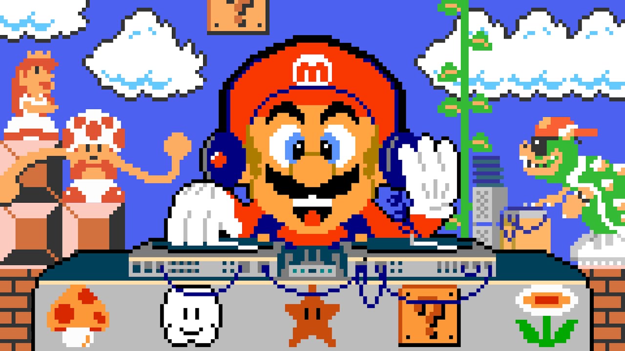 SUPER MARIO Dance Party!🍄💥🎵 8bit Pixel Animation  [GFM Overworld Trap Remix] 4K
