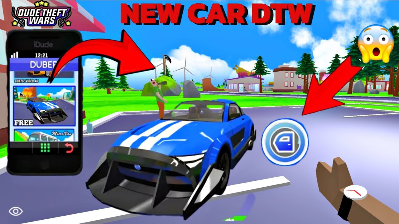 HOW TO GET NEW CAR IN | DUDE THEFT WARS | DTW | 😱