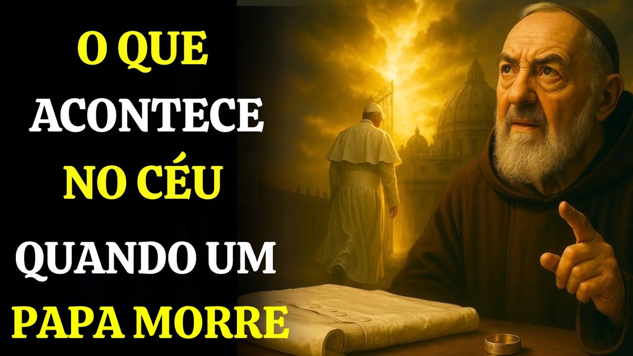 ⚠️ QUANDO UM PAPA PARTE… Padre Pio REVELOU: O QUE NINGUÉM CONTA QUANDO UM PAPA MORRE