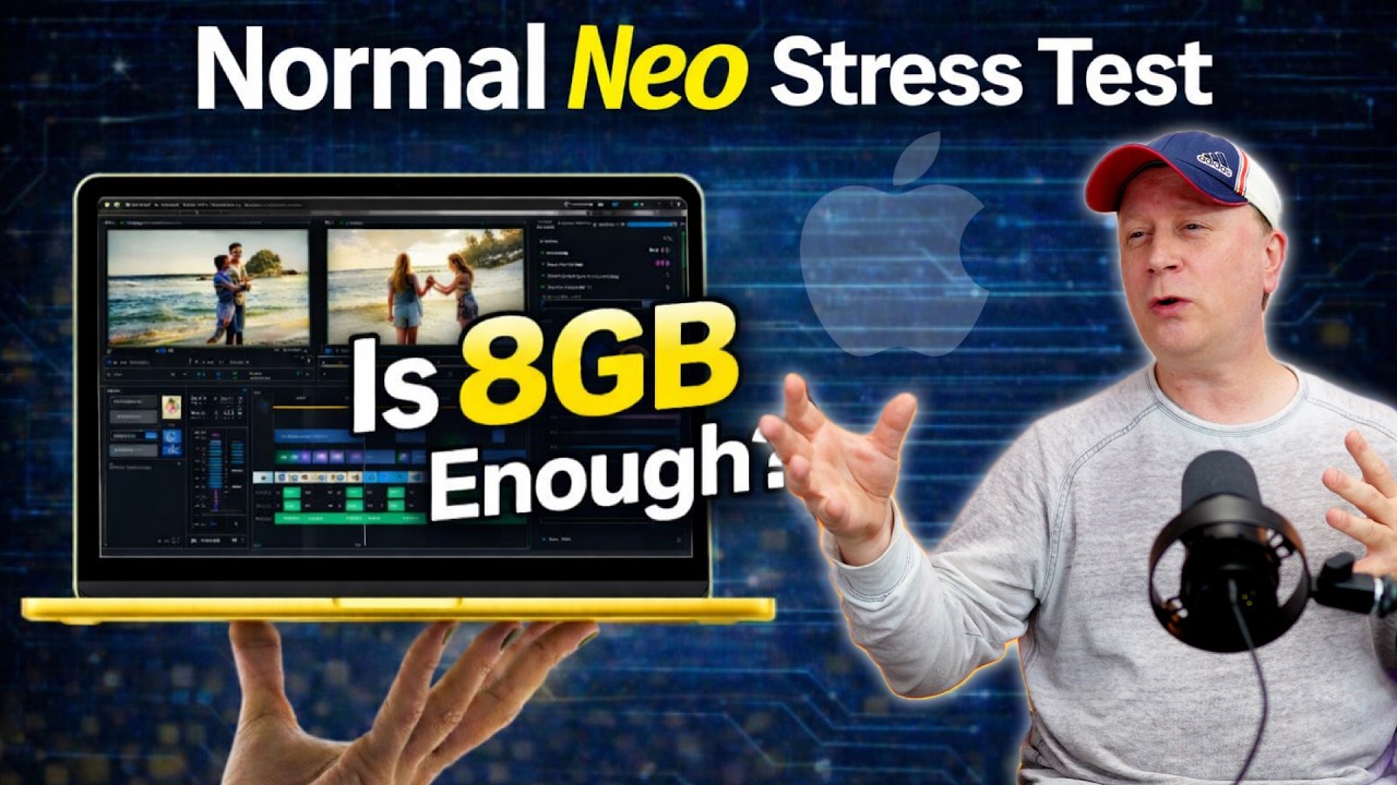 Стресс-тест MacBook Neo в обычном режиме: действительно ли 8 ГБ оперативной памяти ограничивают е...