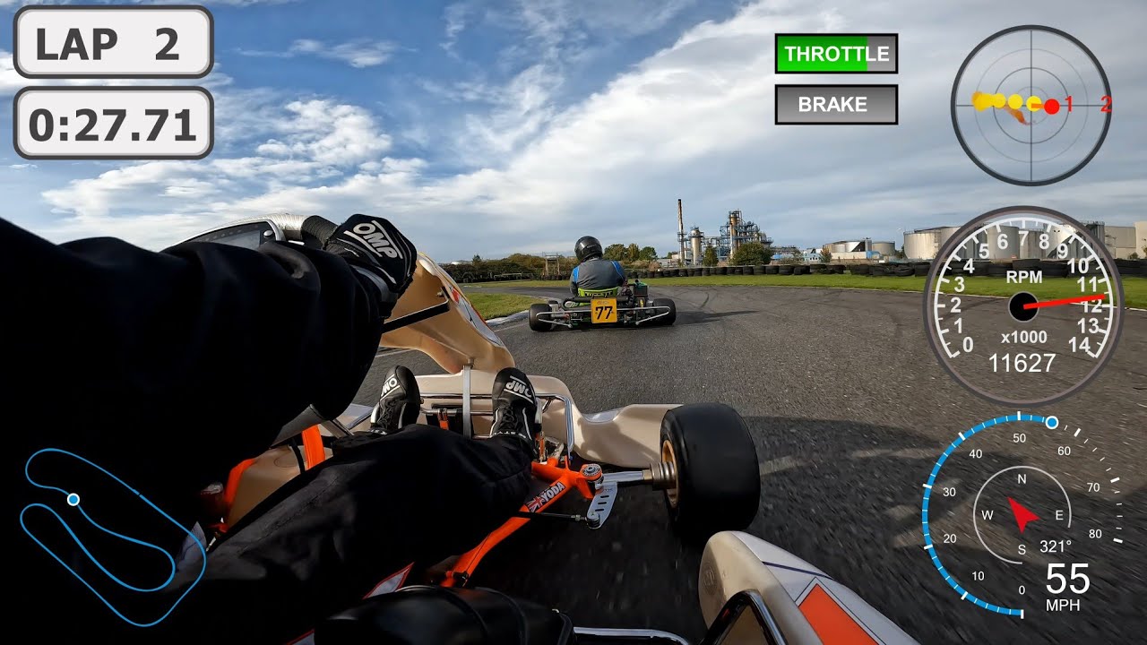 Testing DashWare Software to overlay Alfano 6 GPS laptimer data on GoPro Hero 10 video