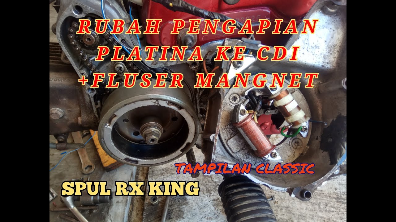 CARA RUBAH PENGAPIAN PLATINA KE CDI+FLUSER MAGNET