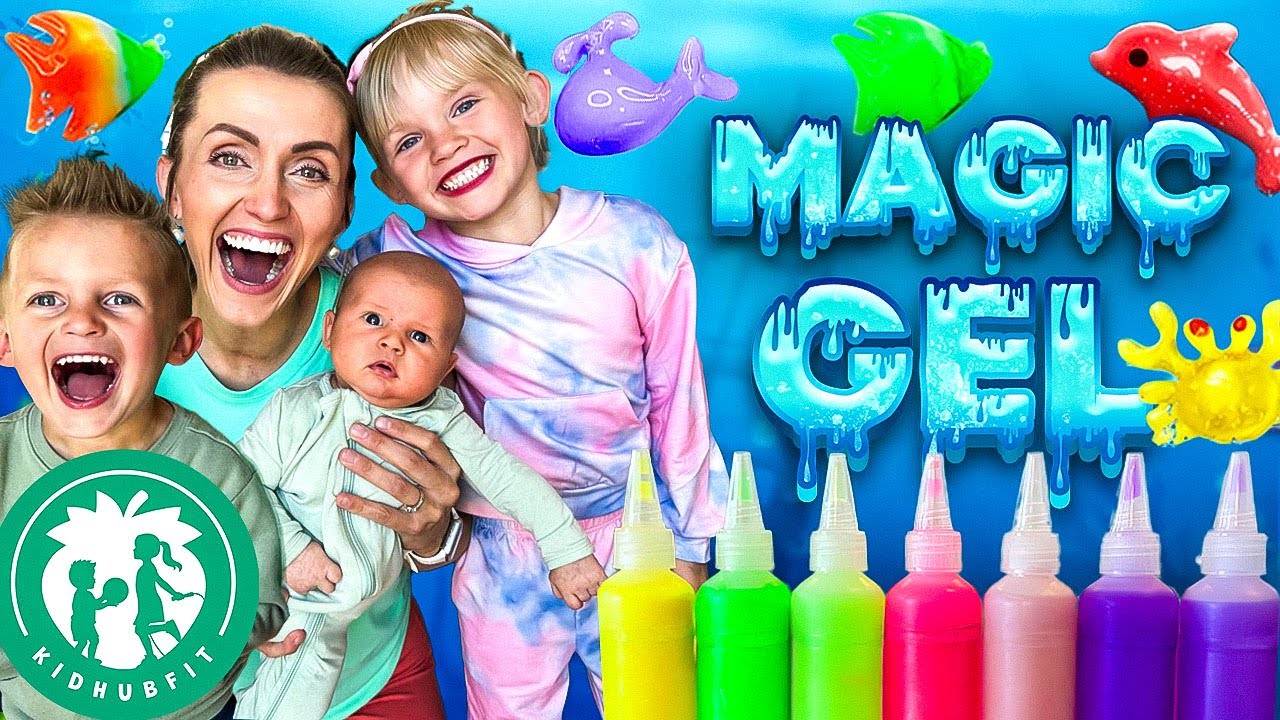 Kids Magic Water Elf! STEM Gel Activity! Educational Video! Science & Animal Exercise for Children