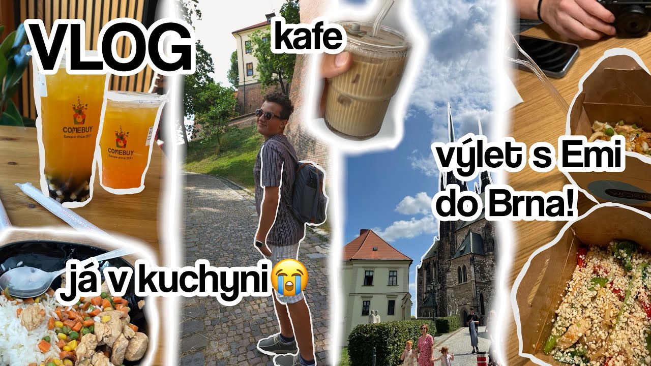 VÝLET DO BRNA S EMI A VAŘÍCÍ FRANTA✨🚂🧋🥡 - NOVÝ VLOG!