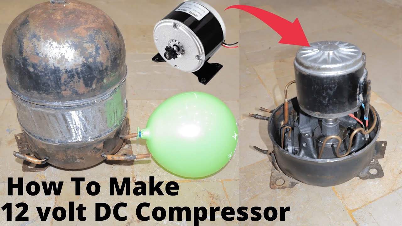 12 volt DC Compressor How To Make 12v Compressor For Refrigerator Dc 12v Refrigerator Compressor