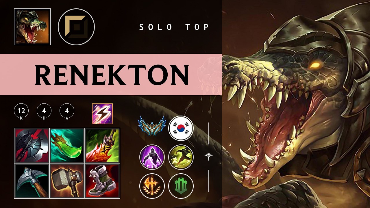 Renekton Top vs Sion - KR Challenger Patch 26.03
