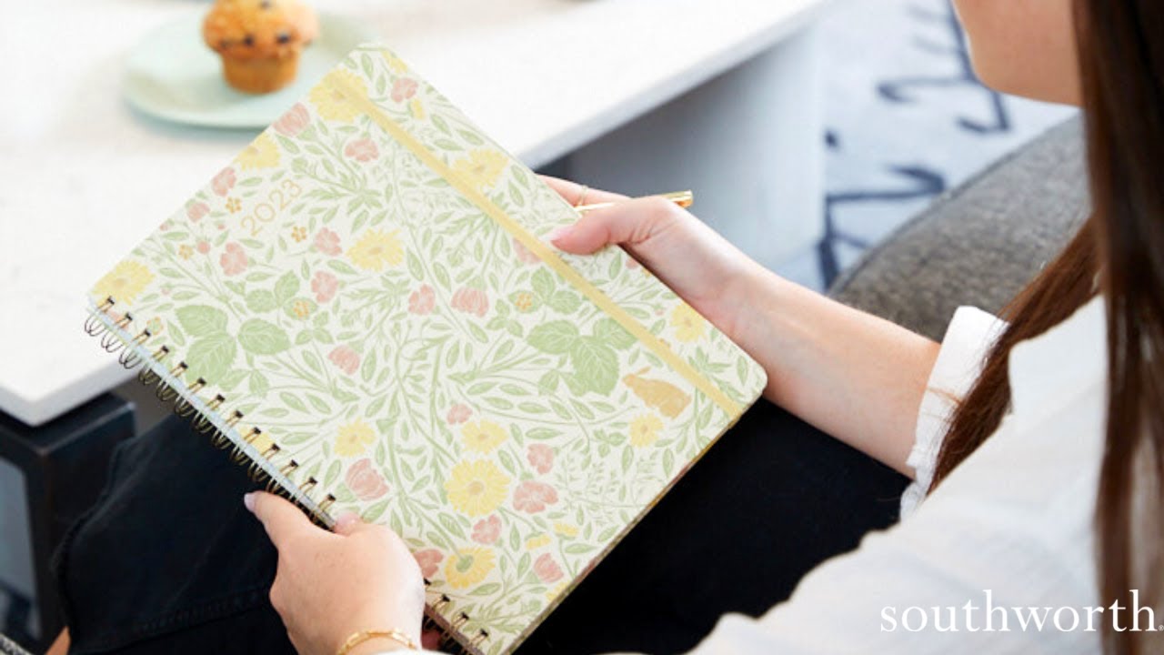 2023 Southworth Whimsical Prairie Floral Planner Flip Through | Get Organized in Style!