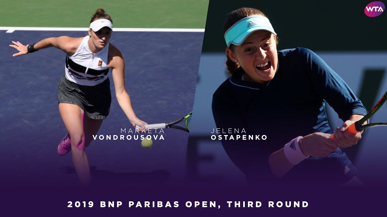 Marketa Vondrousova vs. Jelena Ostapenko | 2019 BNP Paribas Open Third Round | WTA Highlights