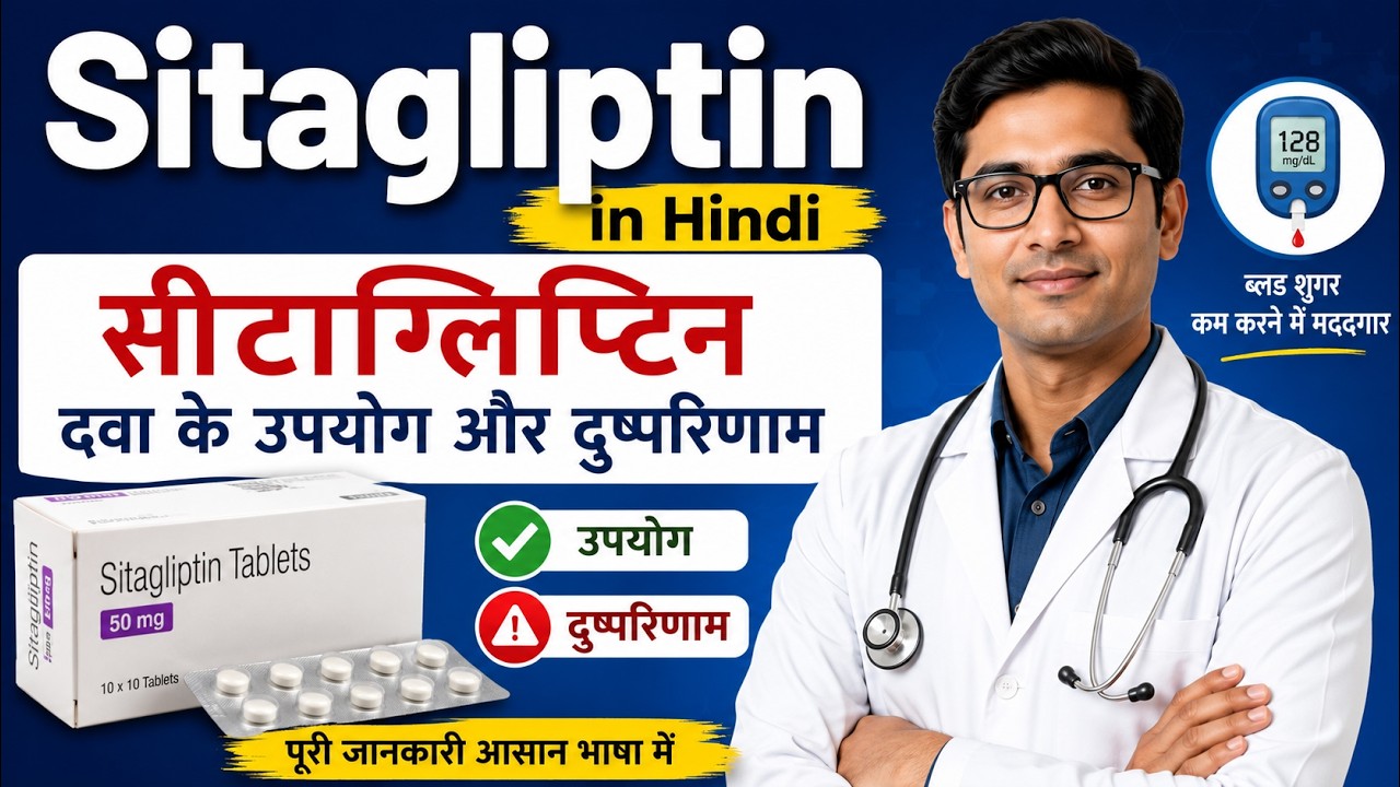 Sitagliptin in Hindi | सीटाग्लिप्टिन दवा के उपयोग और दुष्परिणाम | Dr Paritosh Trivedi