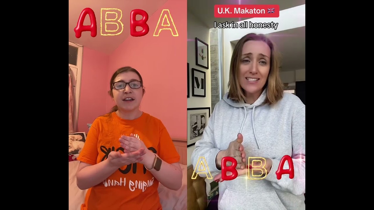 UK Makaton of thank you for the music by ABBA with @SingingHandsUK