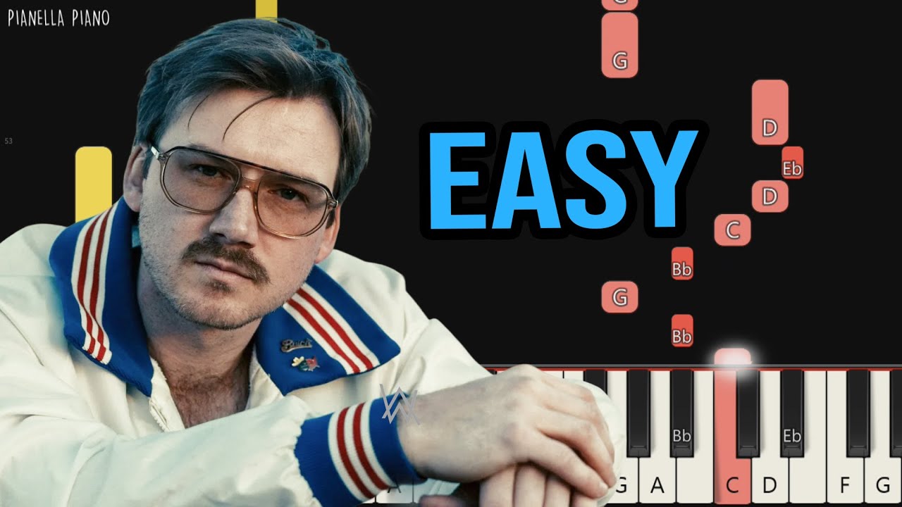 Morgan Wallen - Just In Case | EASY Piano Tutorial by Pianella Piano