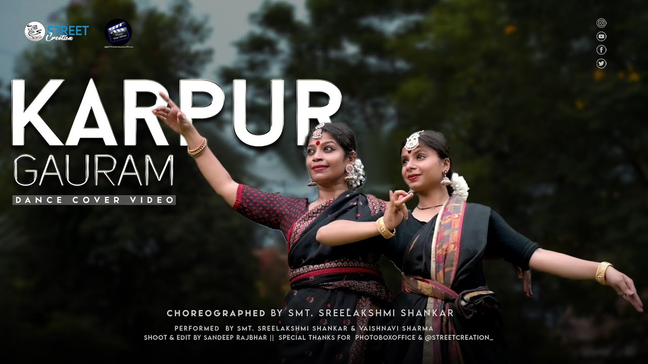 KARPURAM GAURAM ||  DANCE COVER || Choreo. by Shree lakshmi ||  Vaishnavi sharma