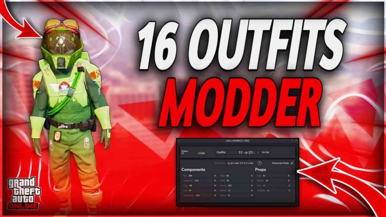 [XDEV OUTFIT EDITOR] 16 MODDED OUTFITS ( MALE ) GTA ONLINE 1.68 !