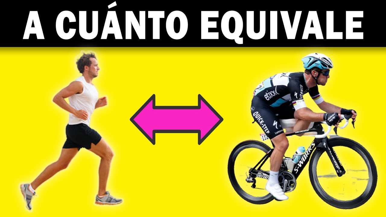 Cu&aacute;ntos kil&oacute;metros en BICICLETA equivale a CORRER 🏃🚴 C&oacute;mo REEMPLAZAR  entrenamientos &harr;️