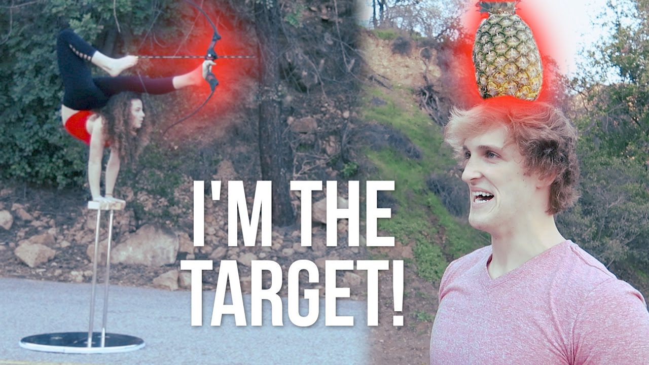 CRAZY FLEXIBLE GIRL SHOOTS ARROW AT MY FACE WITH HER FEET!